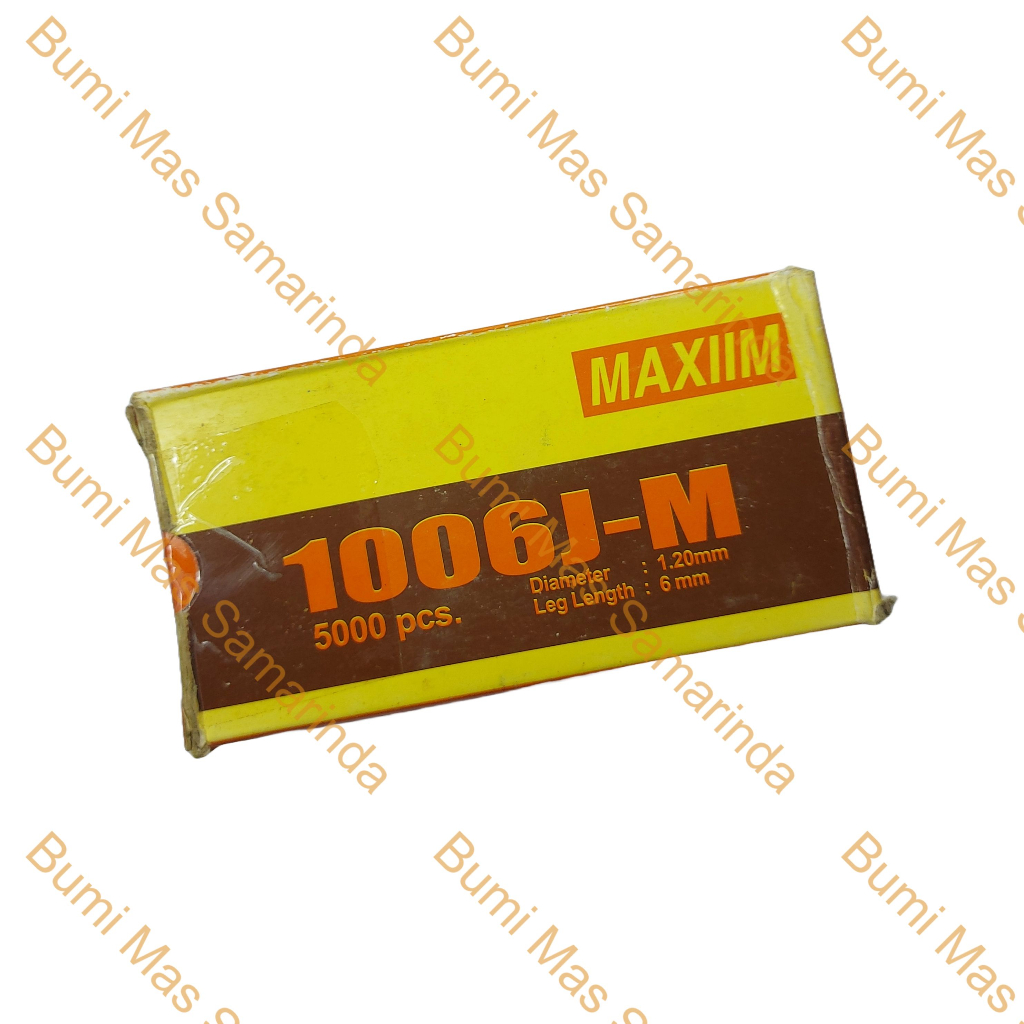 

MAXIIM REFILL ISI ULANG PAKU MATA STAPLES TEMBAK MAXIM 6 MM 1006J-M 5000 PCS