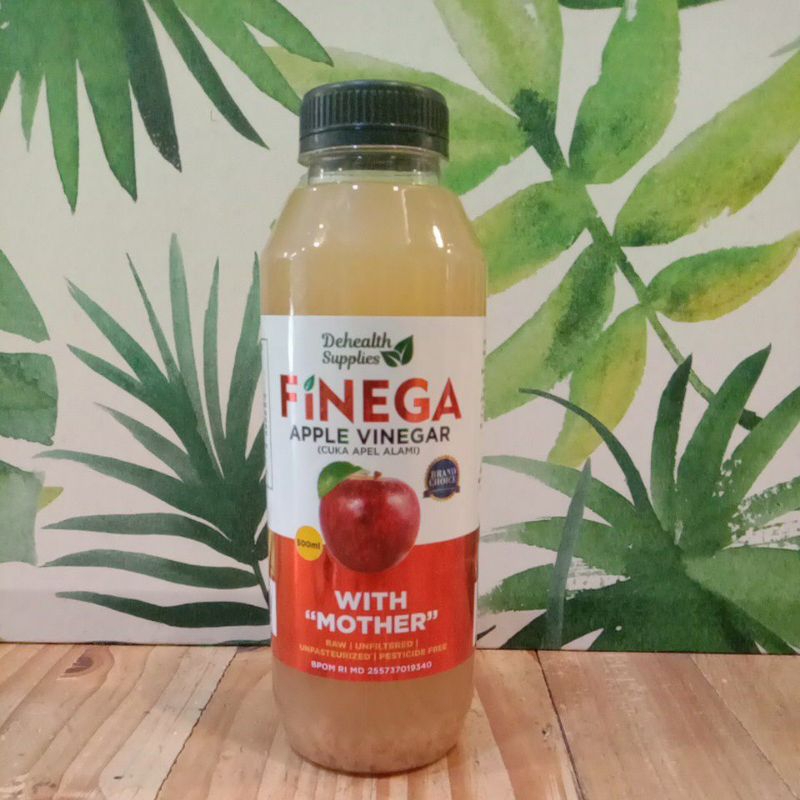 

Dehealth Supplies Finega Apple Vinegar/ Cuka Apel Alami 500ml Botol Plastik