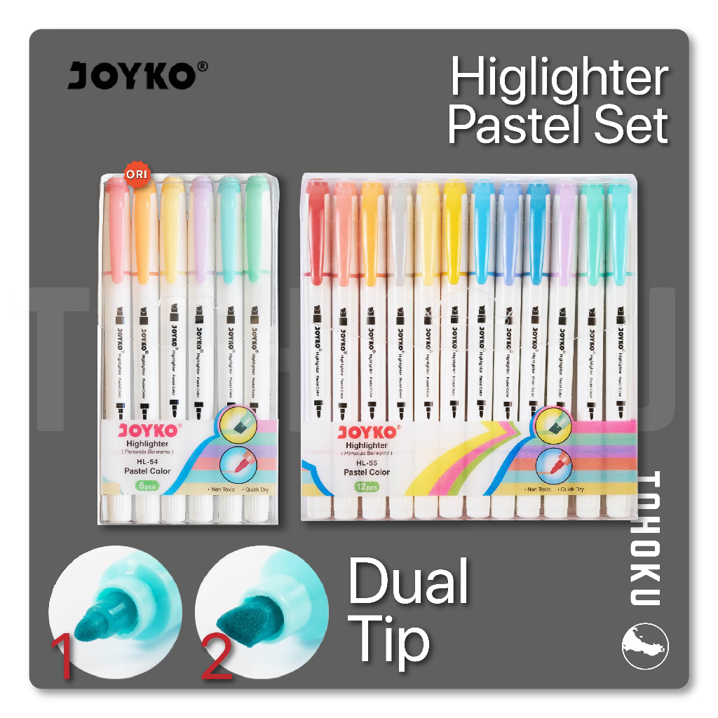 

Joyko - HL-54 Set Highlighter Pastel - Stabilo Pastel