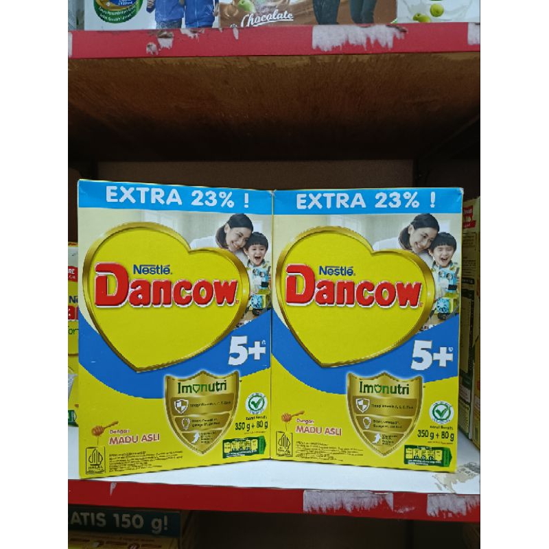 

susu Dancow 5+ madu asli #350g+80g