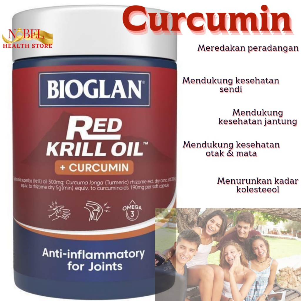 bioglan red krill oil + kurkumin 60 capsules