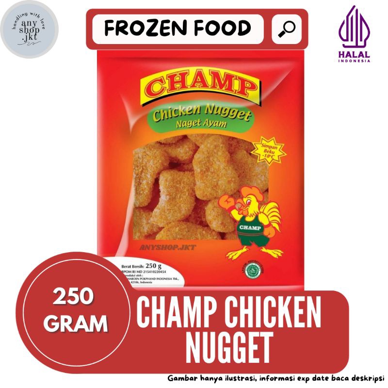 

Champ chicken nugget / champ nugget ayam 250g