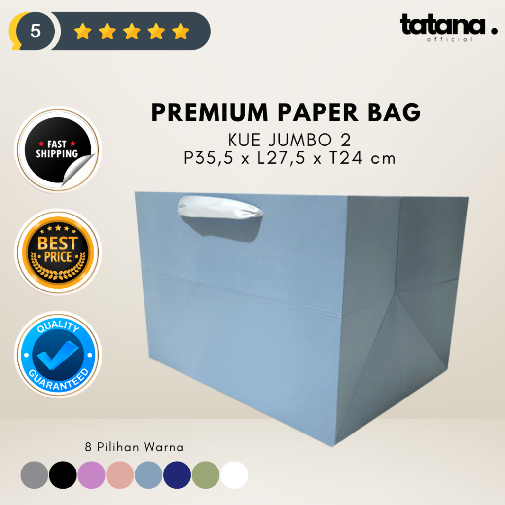 

PREMIUM PAPER BAG KUE JUMBO VERS 2. (P35.5 x L27.5 x T24 cm)