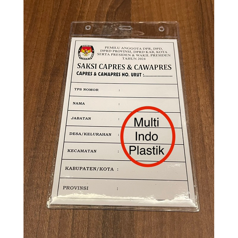 

Kantong id card/plastik nametag/plastik id card uk 11 cm x 17 cm/ketebalan 0.15/plasti id card murah