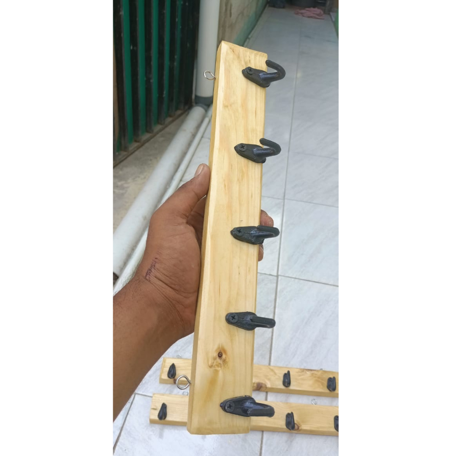 Gantungan baju / kapstok jati belanda /gantungan kayu/ tempat baju jati belanda /kayu jati belanda /