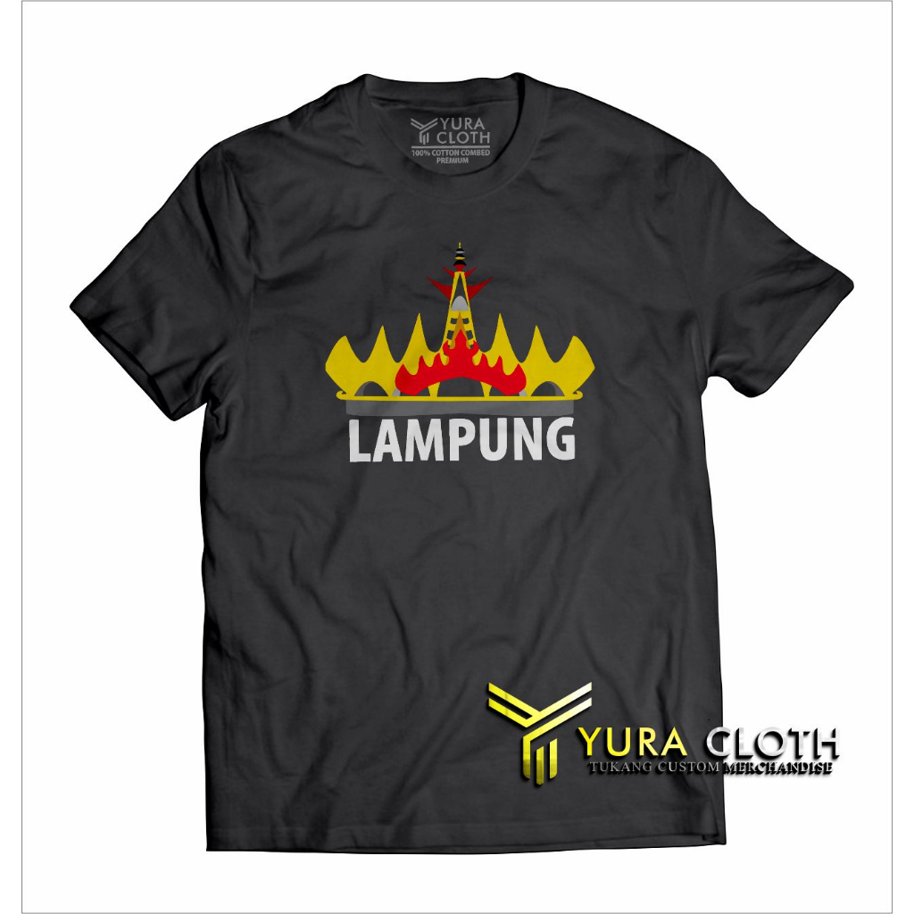Kaos Pria Distro LAMPUNG / SIGER / PREMIUM COTTON