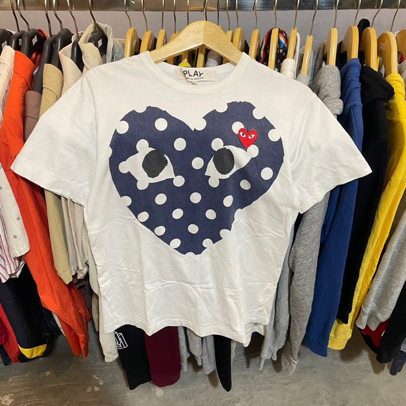Tshirt Kaos Play CDG Comme Des Garcons 100% Original Preloved Second Thrift