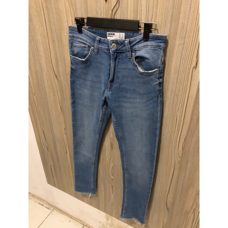 SOLD OUT❌ Berskha jeans blue wash celana panjang pria seken denim