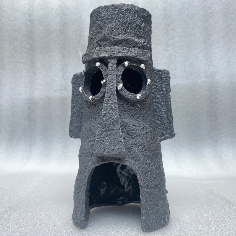 hiasan aquarium- rumah squid ward-aquarium mini-aqua scape-acesoris