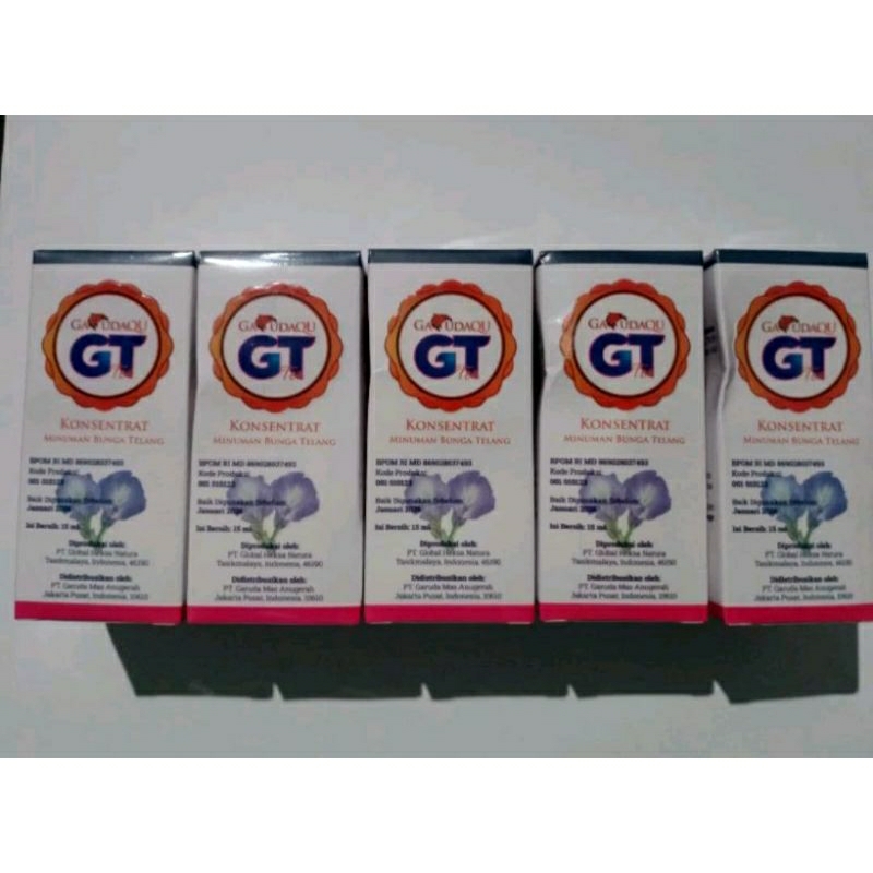 Konsentrat Minuman Bunga telang GT Paket Hemat 5 Botol Aman BPOM
