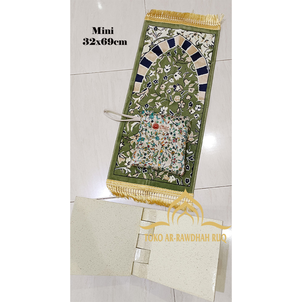 Sajadah Raudah Mini hijau/Raudhah kepala- Madinah