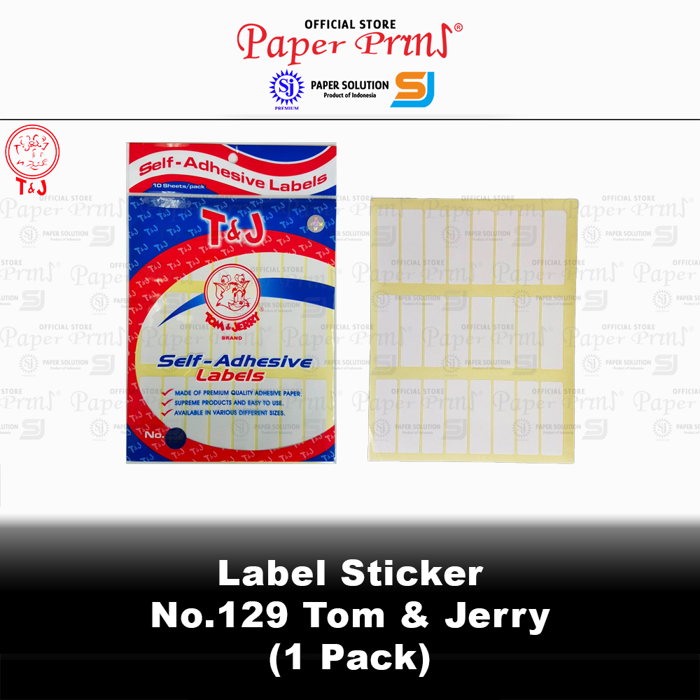 

Kertas Laser Label Stiker No. 129 Tom & Jerry