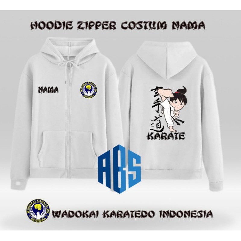 Jaket KARATE Anak Perempuan Free Nama