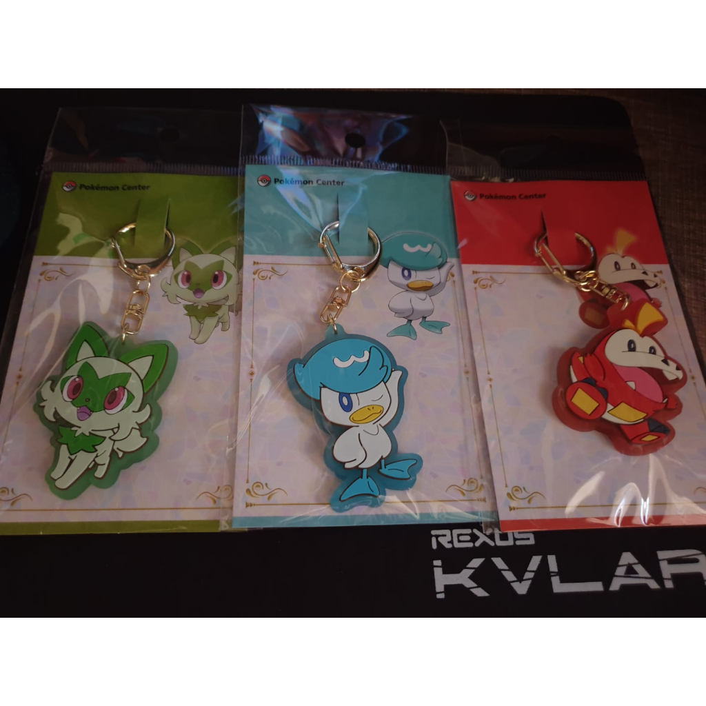 Pokemon Center - Gantungan Kunci / Key Chain Pokemon Set of 3