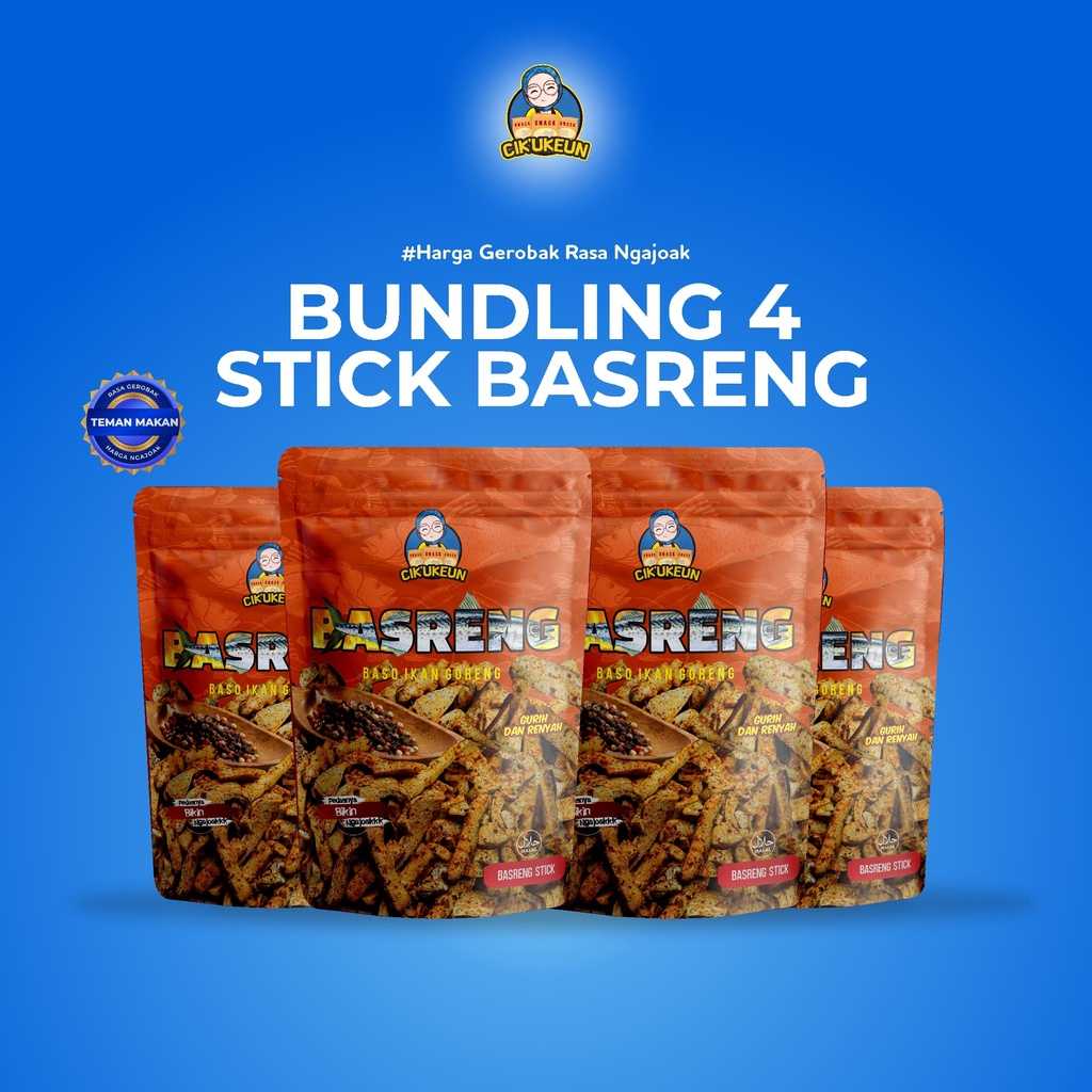 

XMASTER CIKUKEUN X CIKEMAM - BASRENG STICK PAKET BUNDLING 4 - BASO IKAN GORENG - GURIH PEDAS CIKRUH