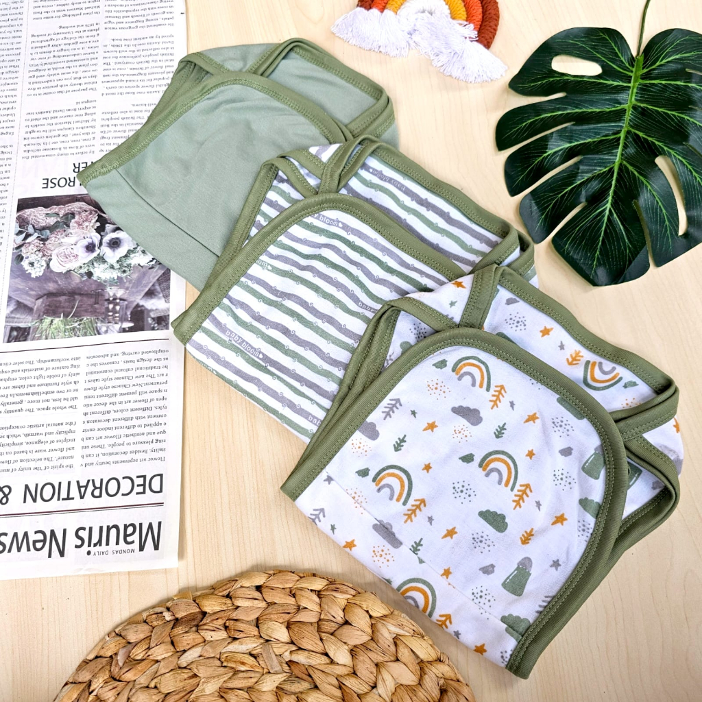 Baby Bloom 12 pcs / 6 pcs Popok Bayi Tali Kain SAGE & MUSTRAD SNI / Popok Kain Serian Premium