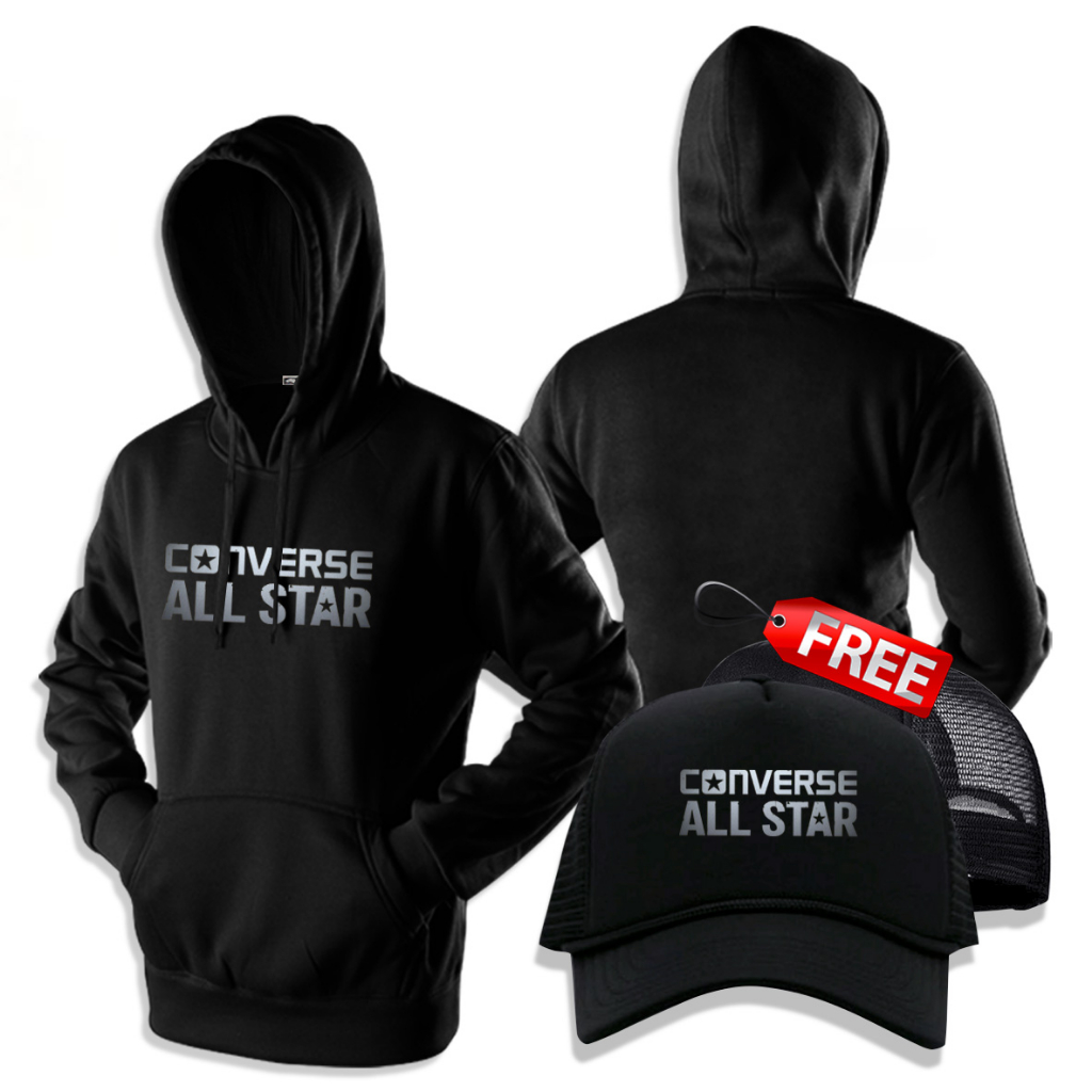 Jaket Pullover Hoodie Converse All Star Pria & Wanita All Size - S M L XL XXL