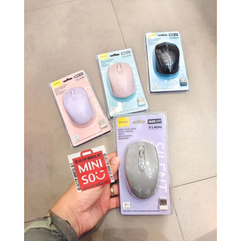 MINISO 🆕 Fashion Mouse Wireless SILENT CLICK (Model LW-13)