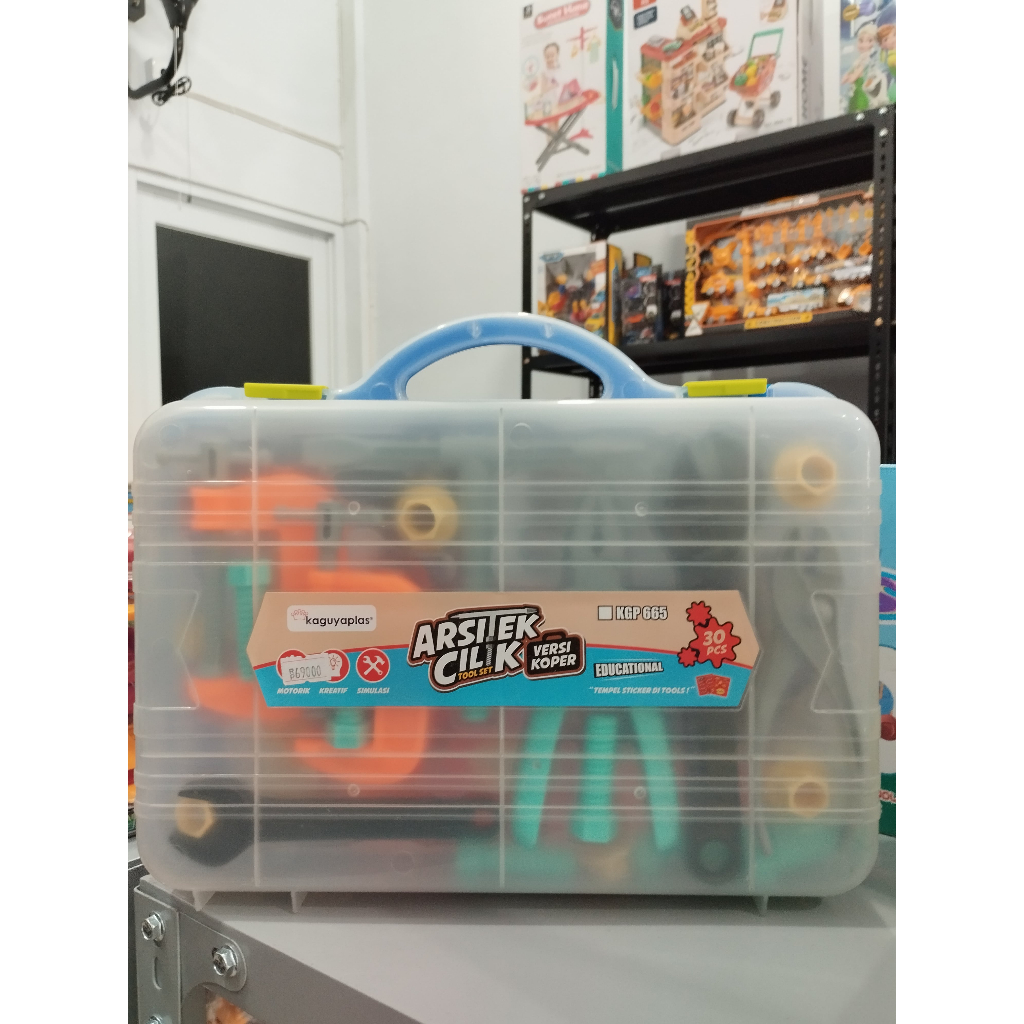 ALAT TUKANG, TOOL SET ,ARSITEK CILIK VERSI KOPER