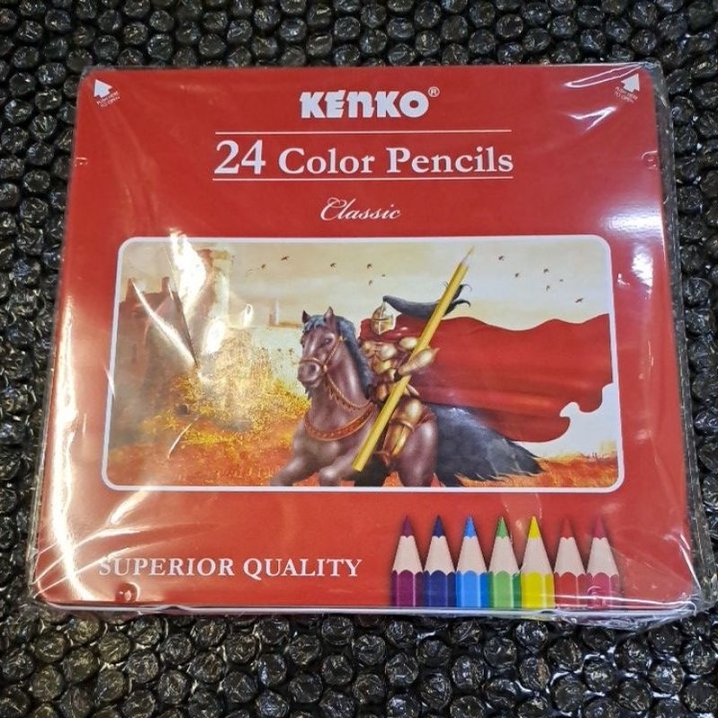 

Pensil Warna KENKO Kaleng Tin Case Isi 12 / 24 Warna