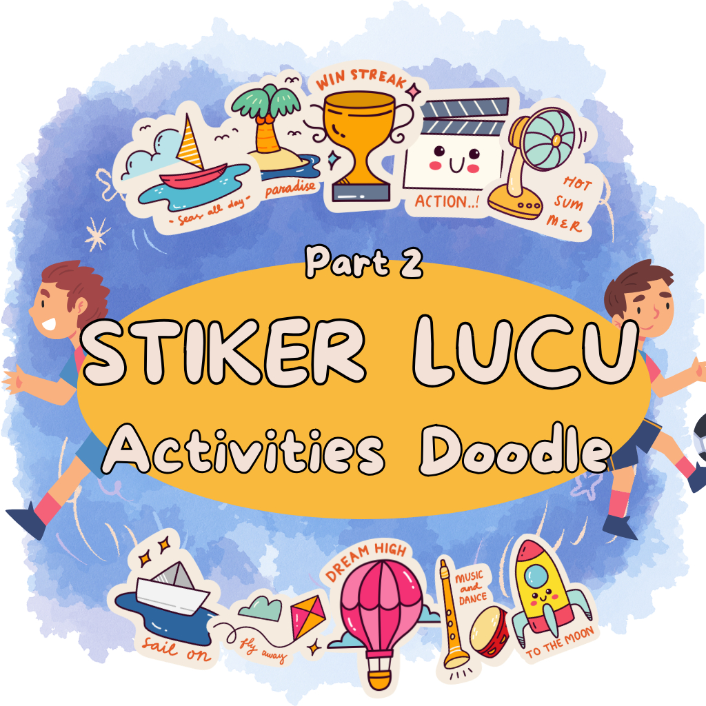 

Stiker Anak Aesthetic Lucu Activities Doodle Part II Fancy Kartun Murah isi 40 pcs 10 varian