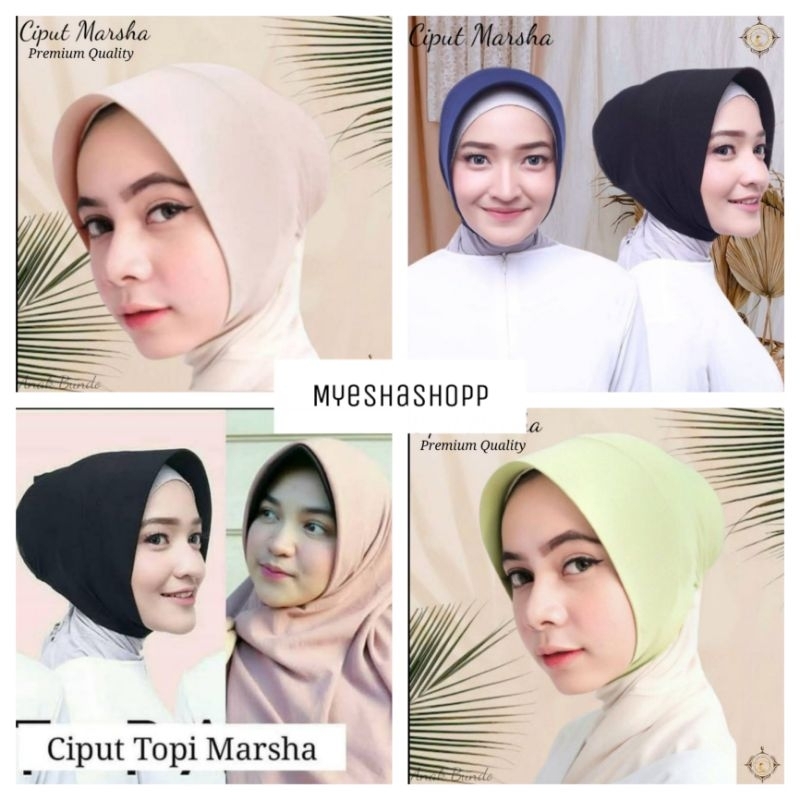 CIPUT hijab MARSHA / dalaman jilbab / topi Marsya / Ciput topi / Ciput hijab CIPUT TOPI MARSYA ANTI 