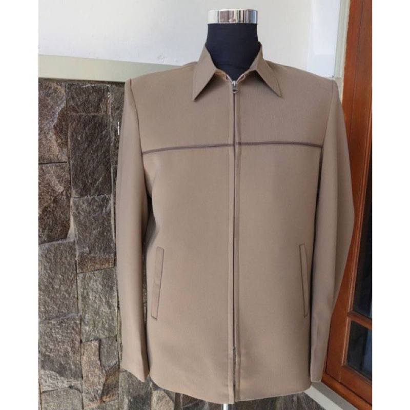Jasket/Jasket Pria/Jasket Lis di dada/Jasket Casual/JasketSantri