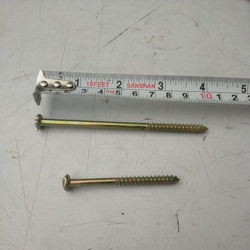 Sekrup asbes untuk kayu. sekrup seng kayu panjang 3 inch. 4 inch