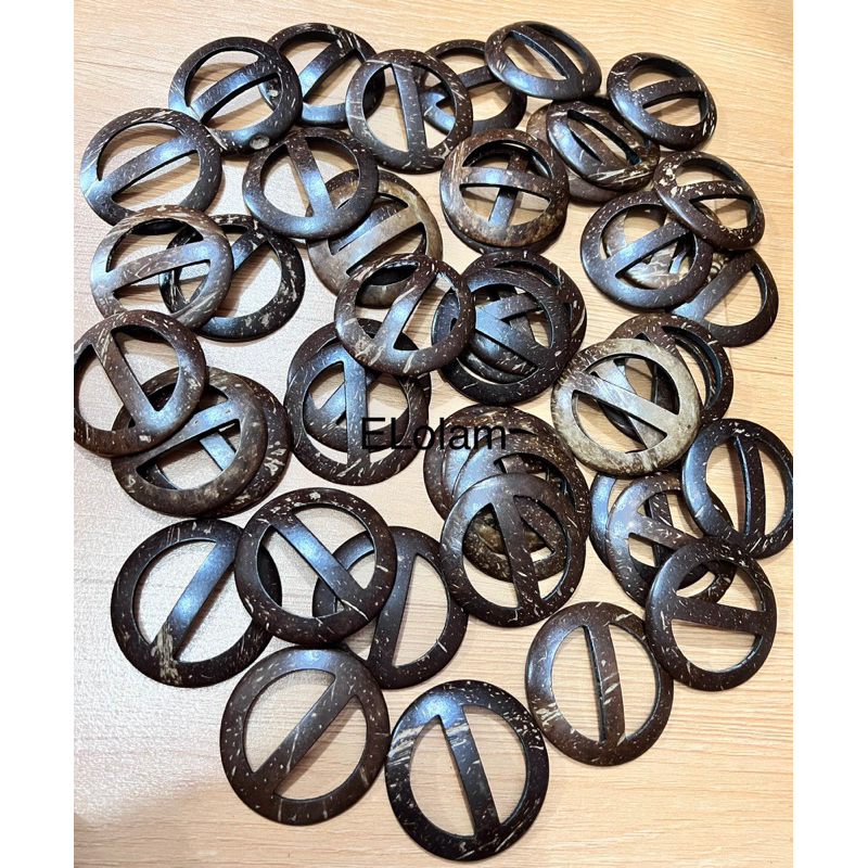 Kepala gesper ring kaitan lilitan rok ikat pinggang wanita batok kelapa