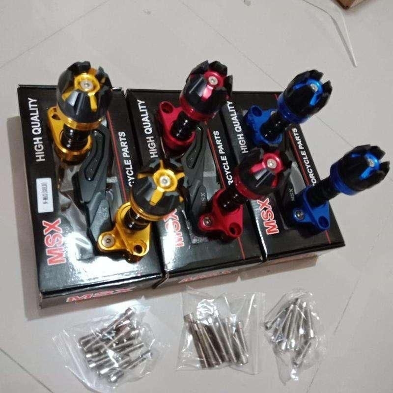 Jalu pelindung knalpot nmax,aerox cnc Warna gold/Red/Blue
