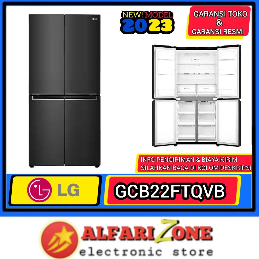 LG GCB22FTQVB Kulkas LG 4 pintu GC-B25722FTQVB Kulkas multidoor LG SBS