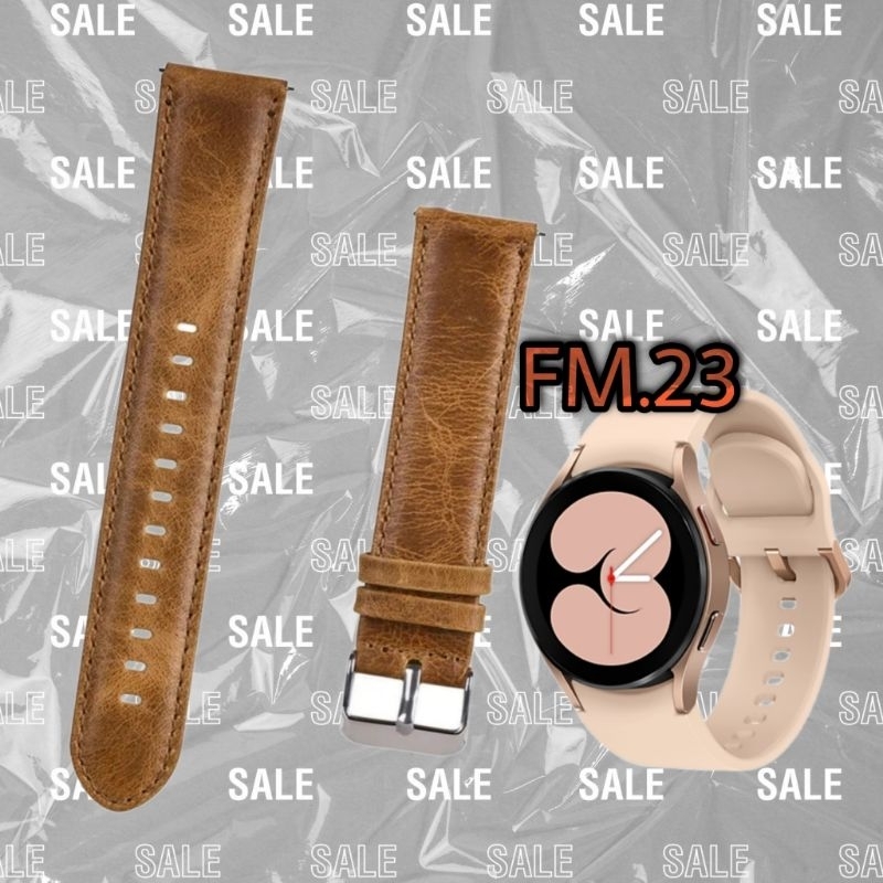 STRAP TALI JAM KULIT LEATHER ASLI SAMSUNG GALAXY WATCH 4 40MM BAND GW