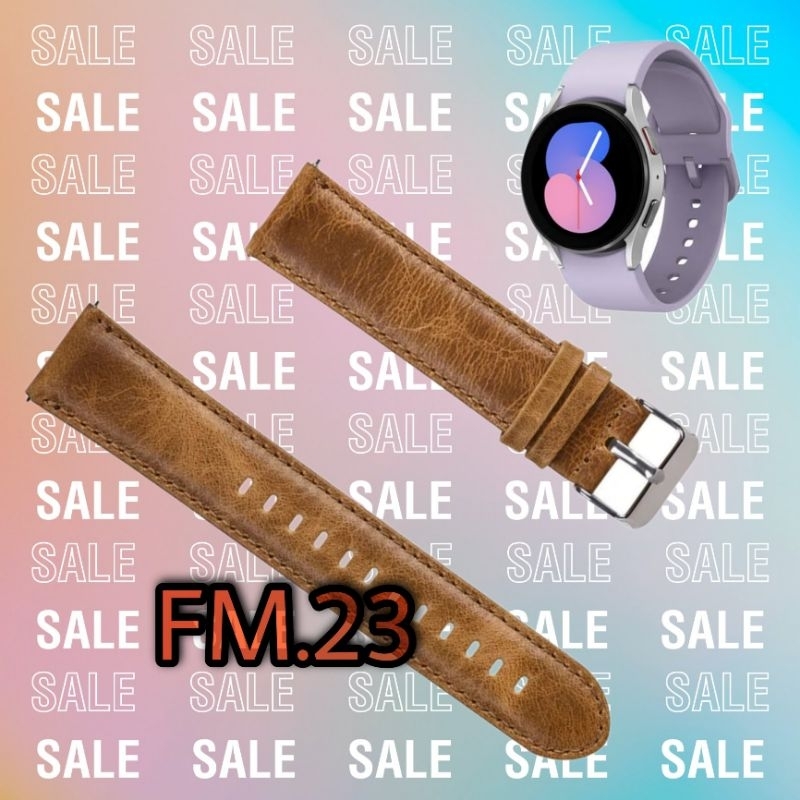 STRAP TALI JAM KULIT LEATHER ASLI SAMSUNG GALAXY WATCH 5 40MM BAND GW