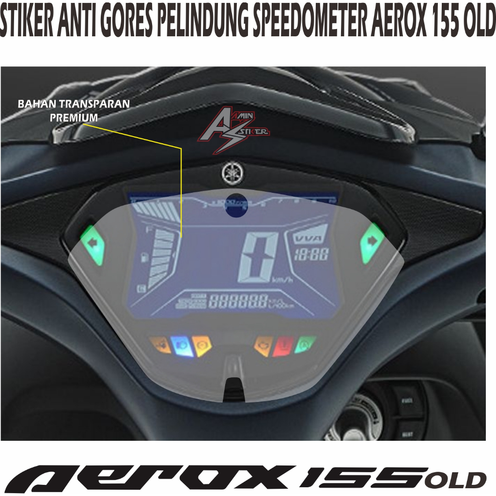 Stiker Speedometer Aerox Old / Stiker Pelindung Spido Aerox 155 Old / Anti Gores Speedometer Aerox 1