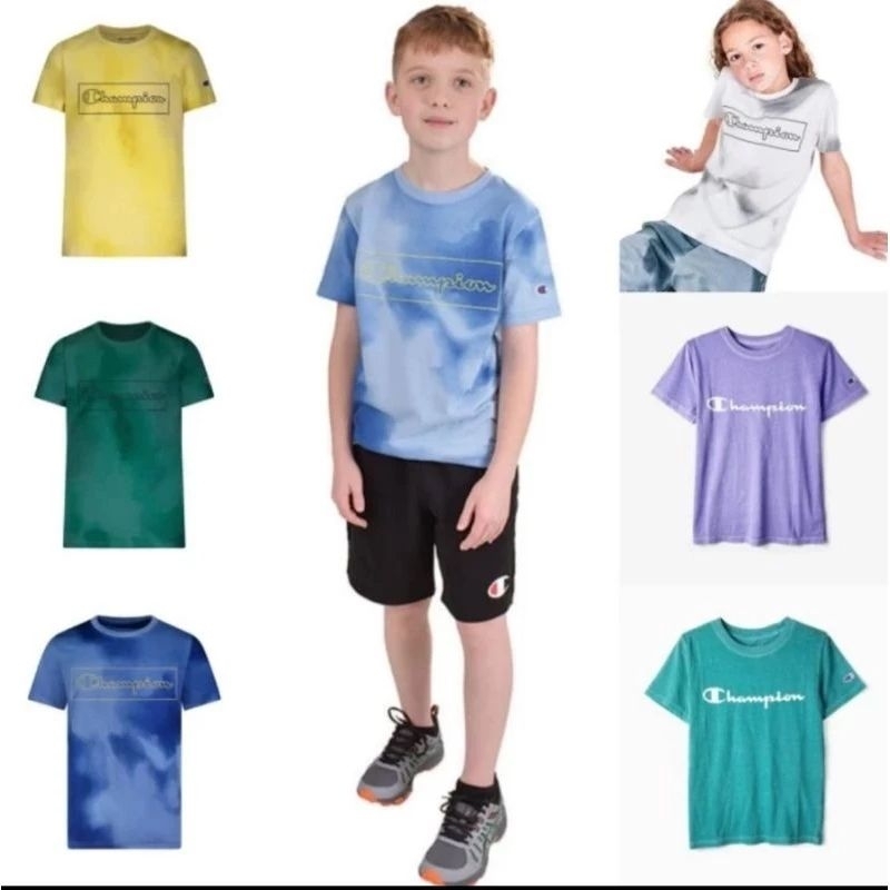 Kaos T-Shirt Anak Tie Dye Champion Original Store