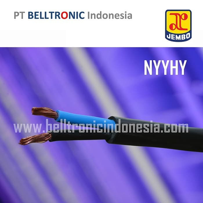 Kabel serabut ECERAN/ METERAN ,JEMBO,NYYHY 2x1,5 mm/ NYYHY 2x1.5 mm