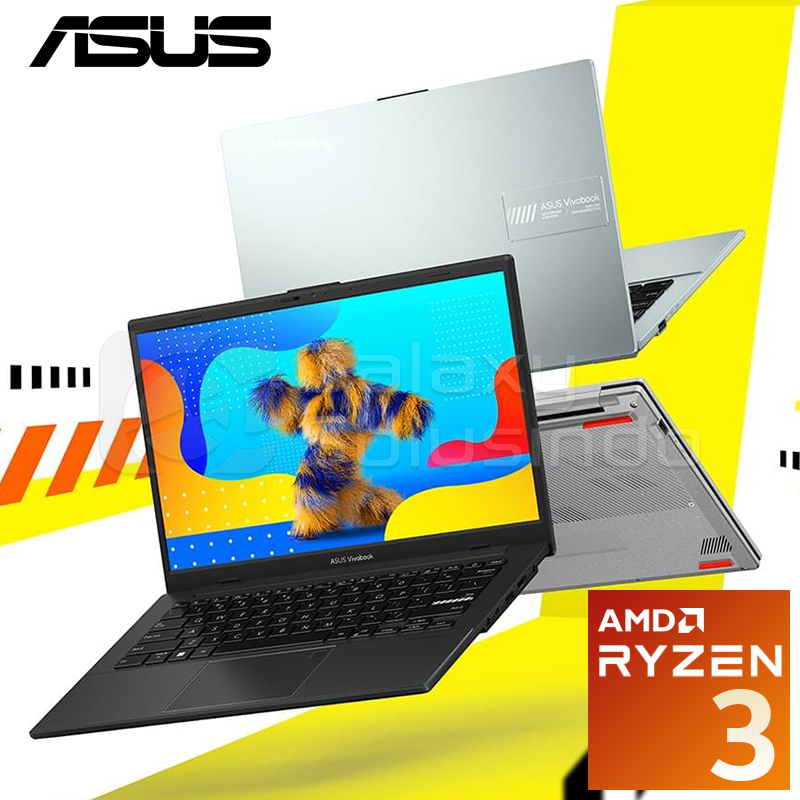 ASUS VIVOBOOK GO E1404FA Ryzen 3 7320U 256GB SSD 8GB RAM - FHD321 Black / FHD322 Green / FHD323 Silv