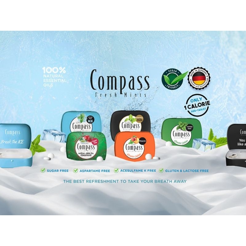 

COMPASS FRESH MINTS SUGAR FREE