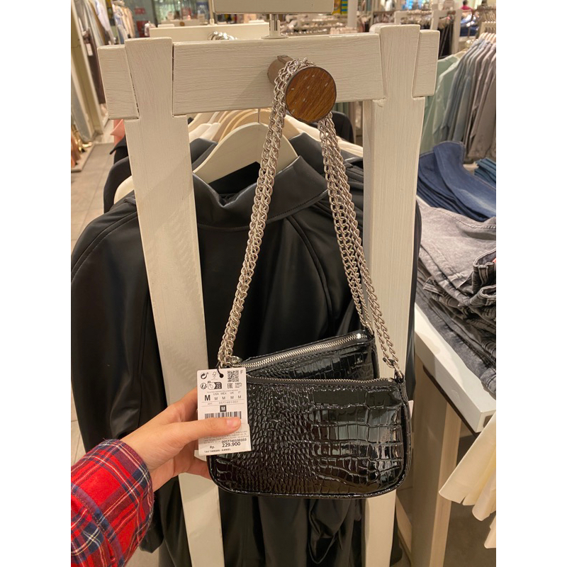 STRADIVARIUS SLING BAG CROCO TAS SELEMPANG JASTIP