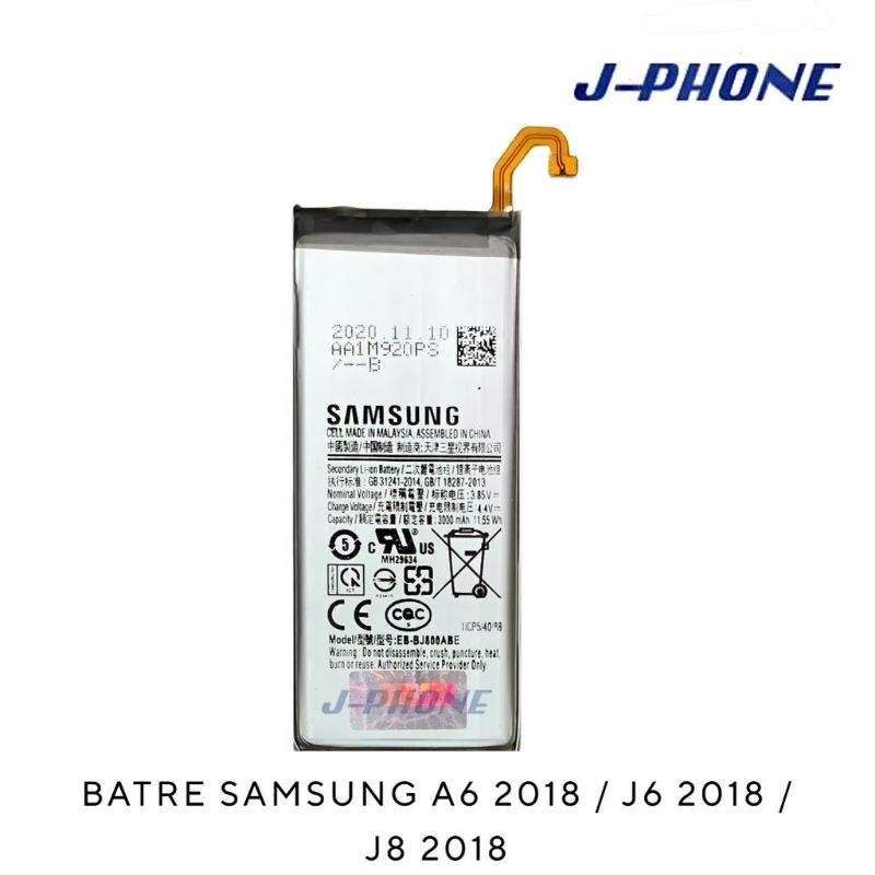 BATERAI BATTERY BATRE SAMSUNG A6 2018 J6 2018 J8 2018