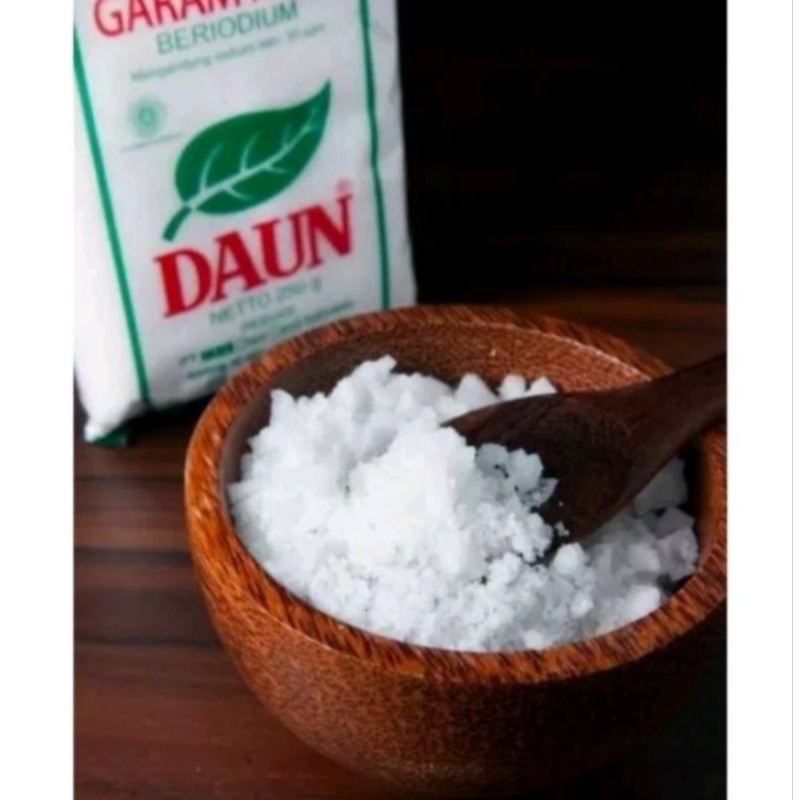 

Garam dapur ber yodium cap Daun