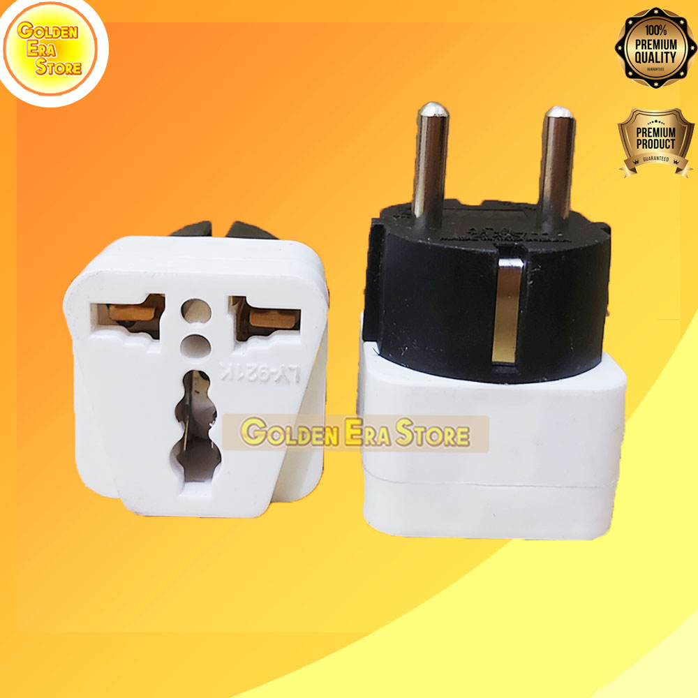 Steker Serbaguna Loyal LY-921 K /steker  Universal  /  Steker Colokan Kaki 3 Ke 2 Loyal LY-921 K