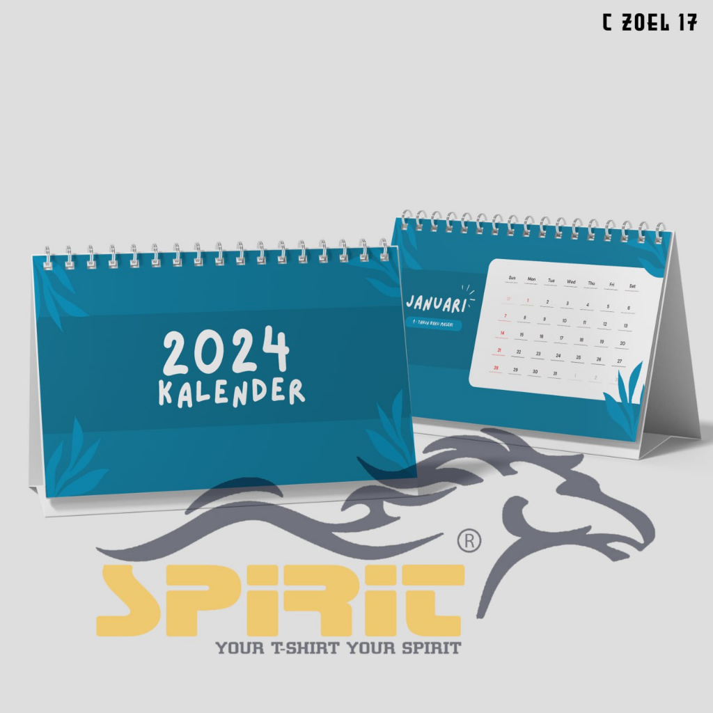 

Kalender Duduk 2024 Blue Full Color / Kalender Meja 2024 Blue Aesthetic Full Color