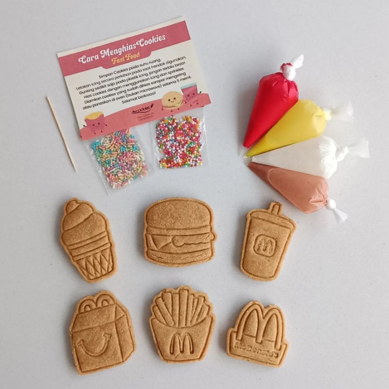 

DIY Cookie Kit Fast Food | Decorate Cookies | Decorating Cookies | Cookies Hias | Menghias Cookies | Cookies Hias Fast Food | Hampers murah | Kado murah | Goodiebag murah | Mainan murah | Hampers Ulang Tahun | Kado Ulang Tahun | Goodiebag Ulang Tahun