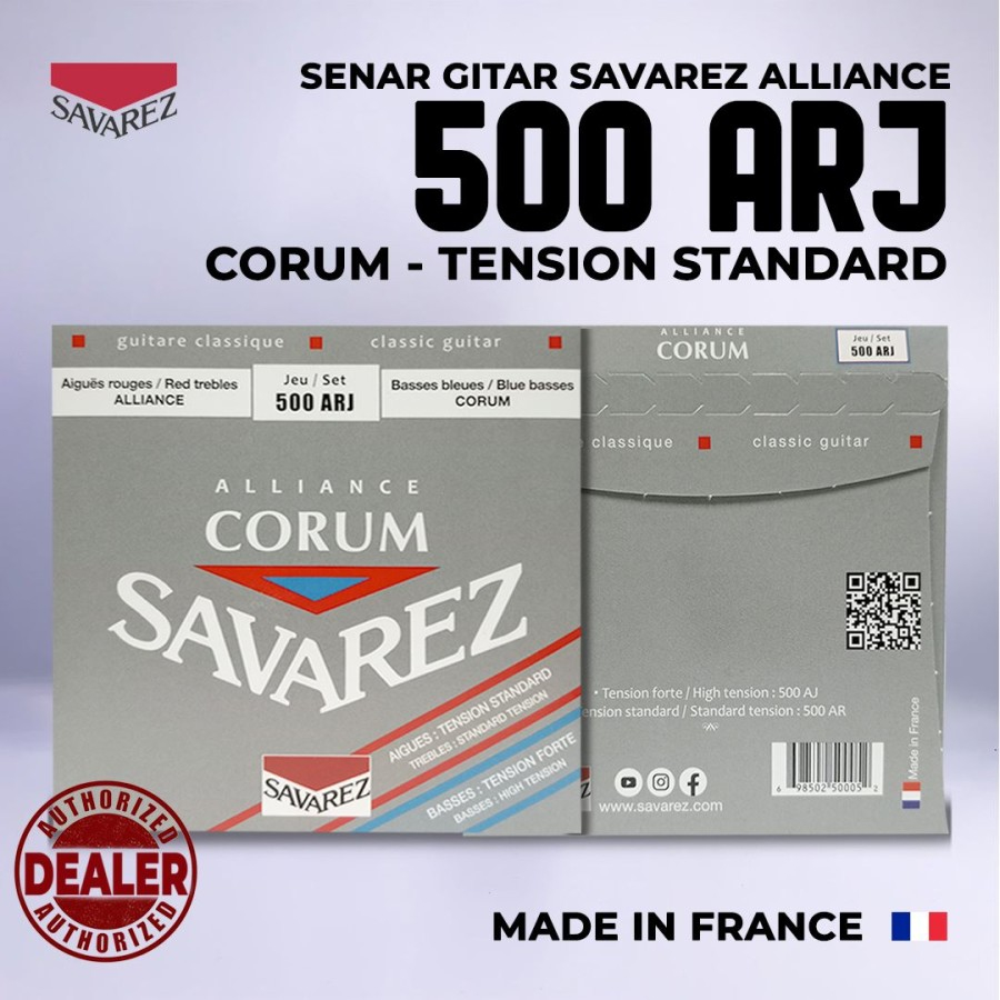 Senar Gitar Savarez Alliance Corum 500 ARJ- Tension Standard