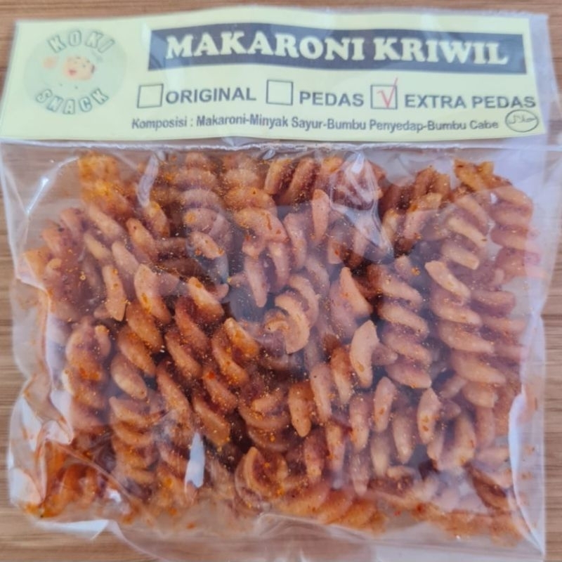 

Viral 70gr Makaroni Kriwil Koki Snack Tasikmalaya