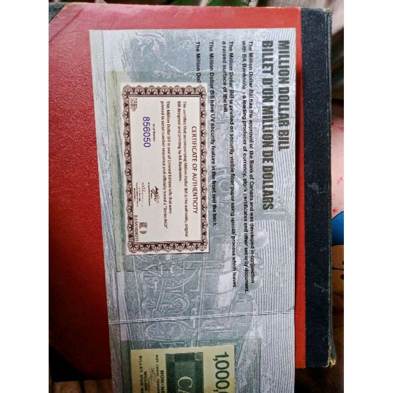 Koleksi Unik Uang Kuno Canada 1 Million