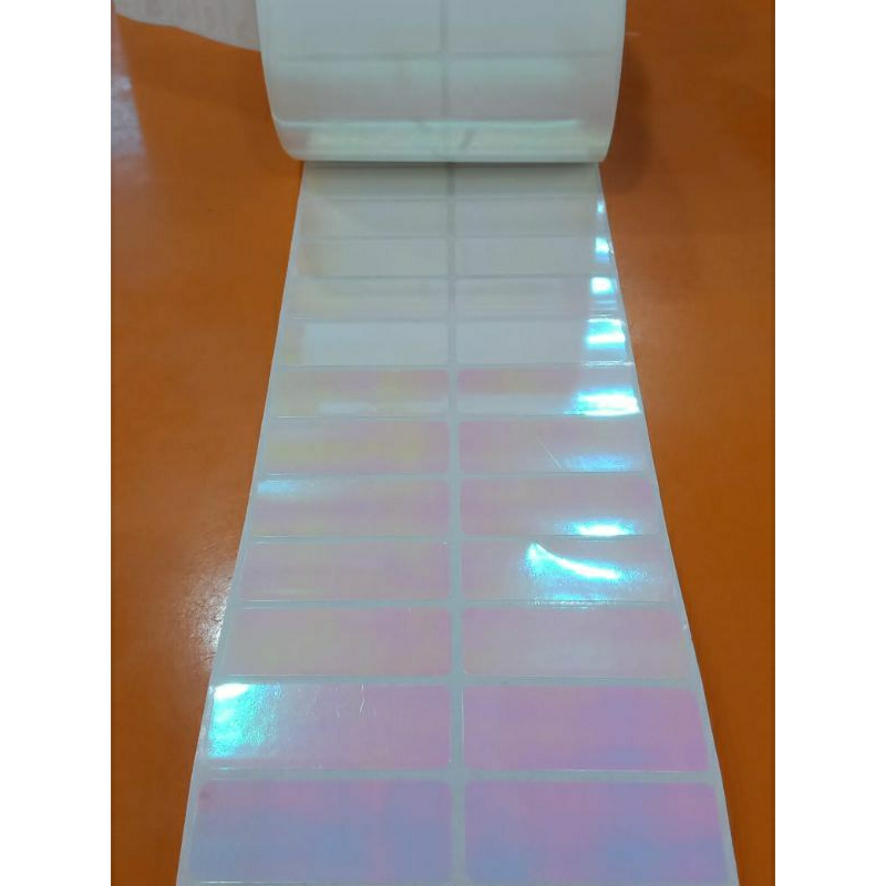 

Stiker Label Nama Anti Air Name Sticker Waterproof Pink Hologram Medium