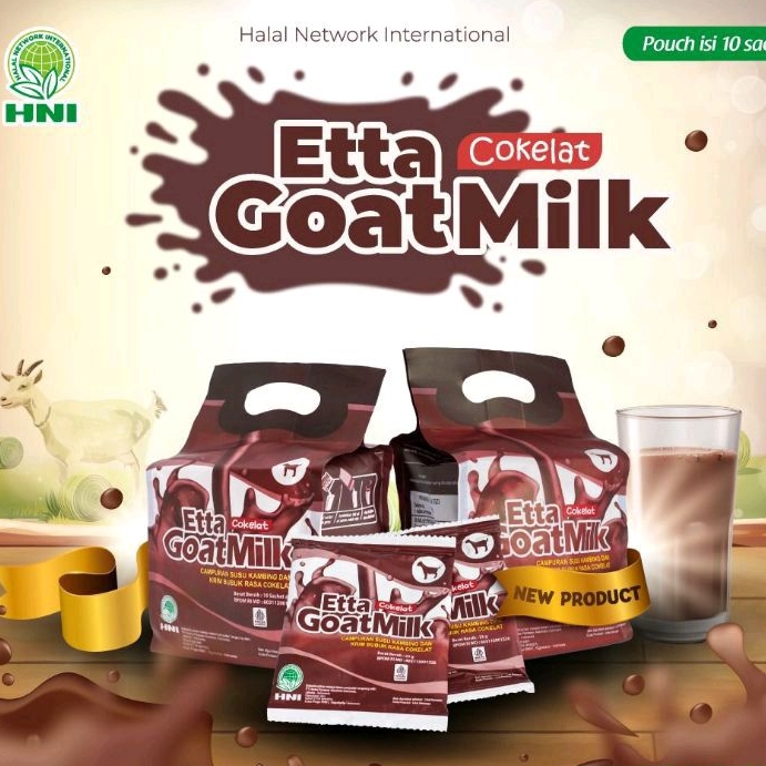 

etta goat milk coklat hni/ susu kambing coklat