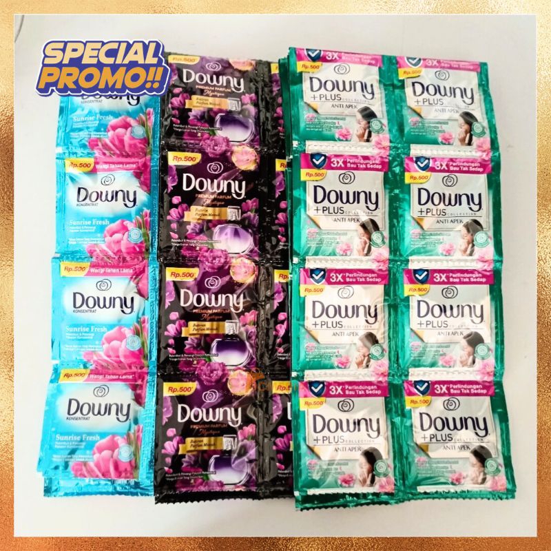 	 (1 Renceng isi 12pcs) Downy Sachet Pewangi Pelembut Pakaian 10ml	